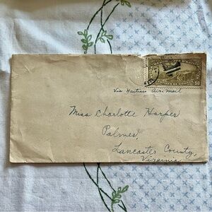 Ephemera: Vintage Haiti Airmail Cover to Virginia